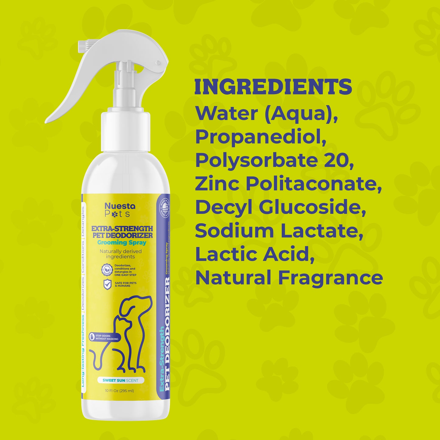 Extra-Strength Pet Deodorizer Grooming Spray