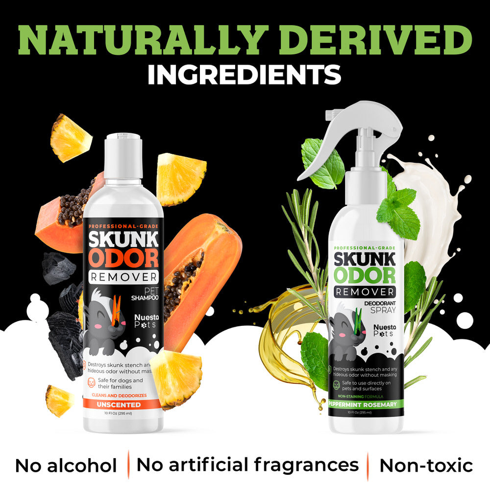 Skunk Odor Remover Shampoo & Spray System