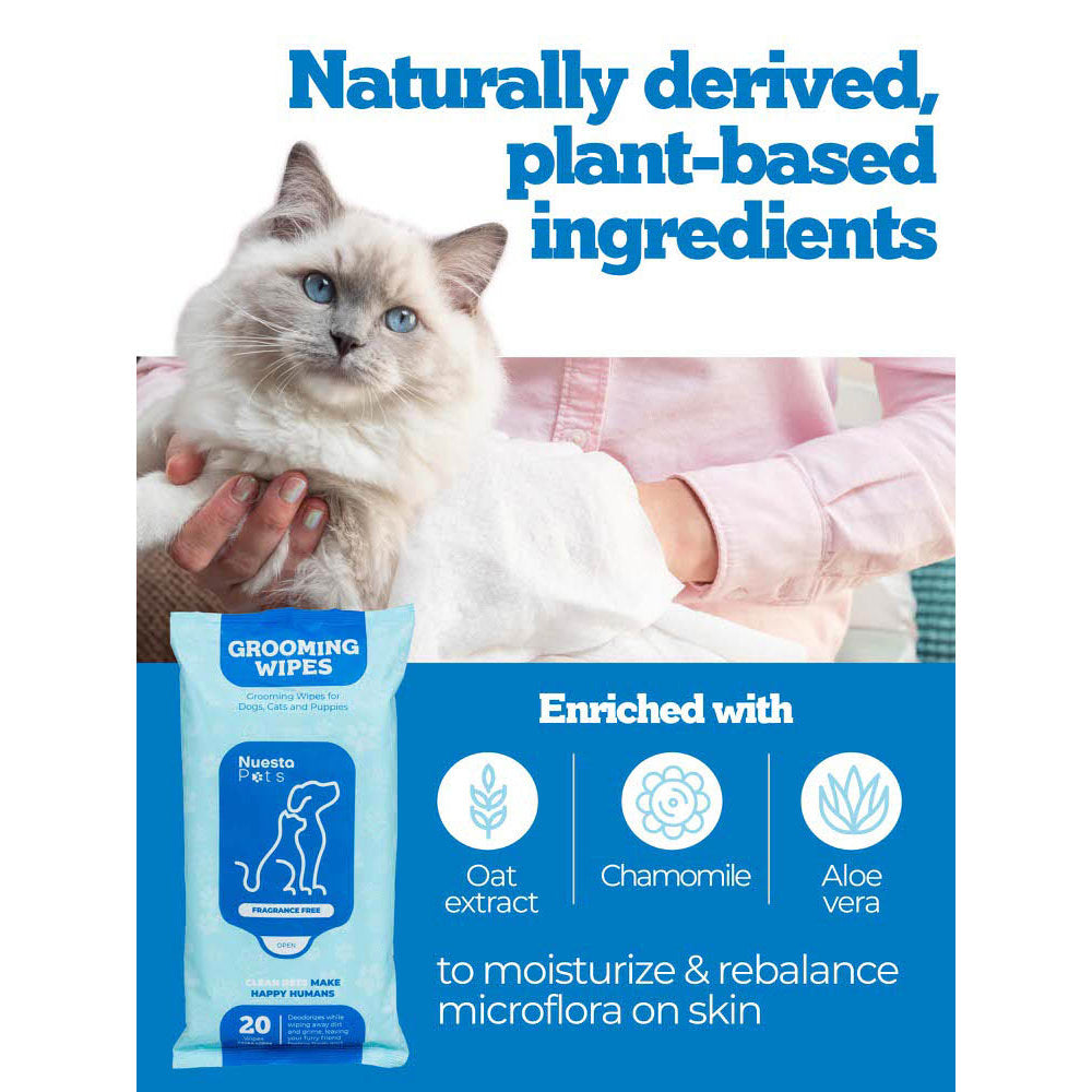 Hypoallergenic Bath Replacement Pet Wipes