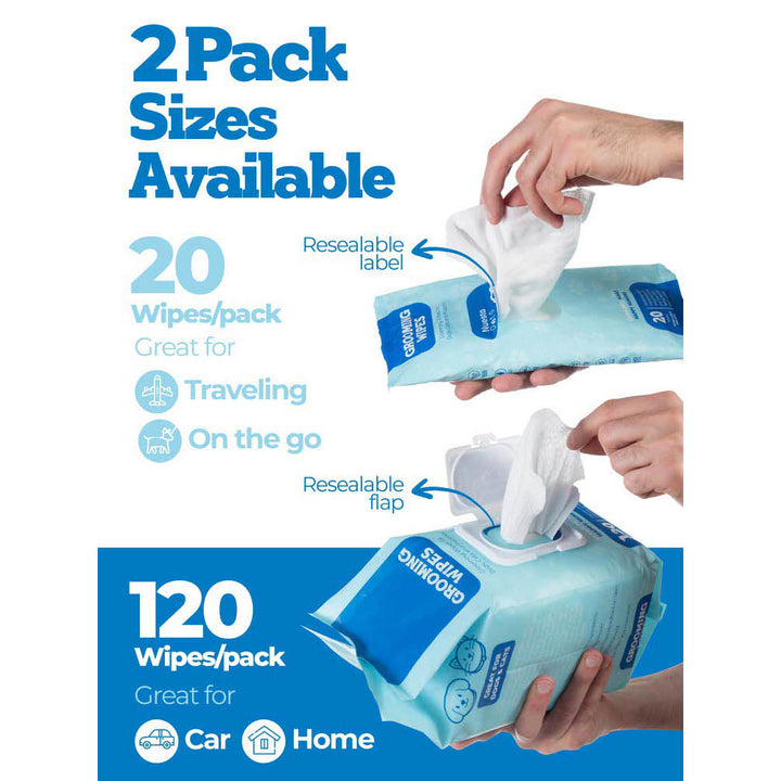 Nuesta Pets Hypoallergenic Pet Wipes Safe Grooming for Dogs & Cats