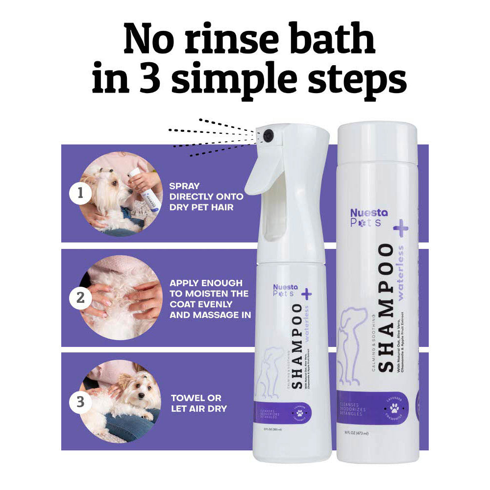 Waterless Lavender Spray-On Dog Shampoo