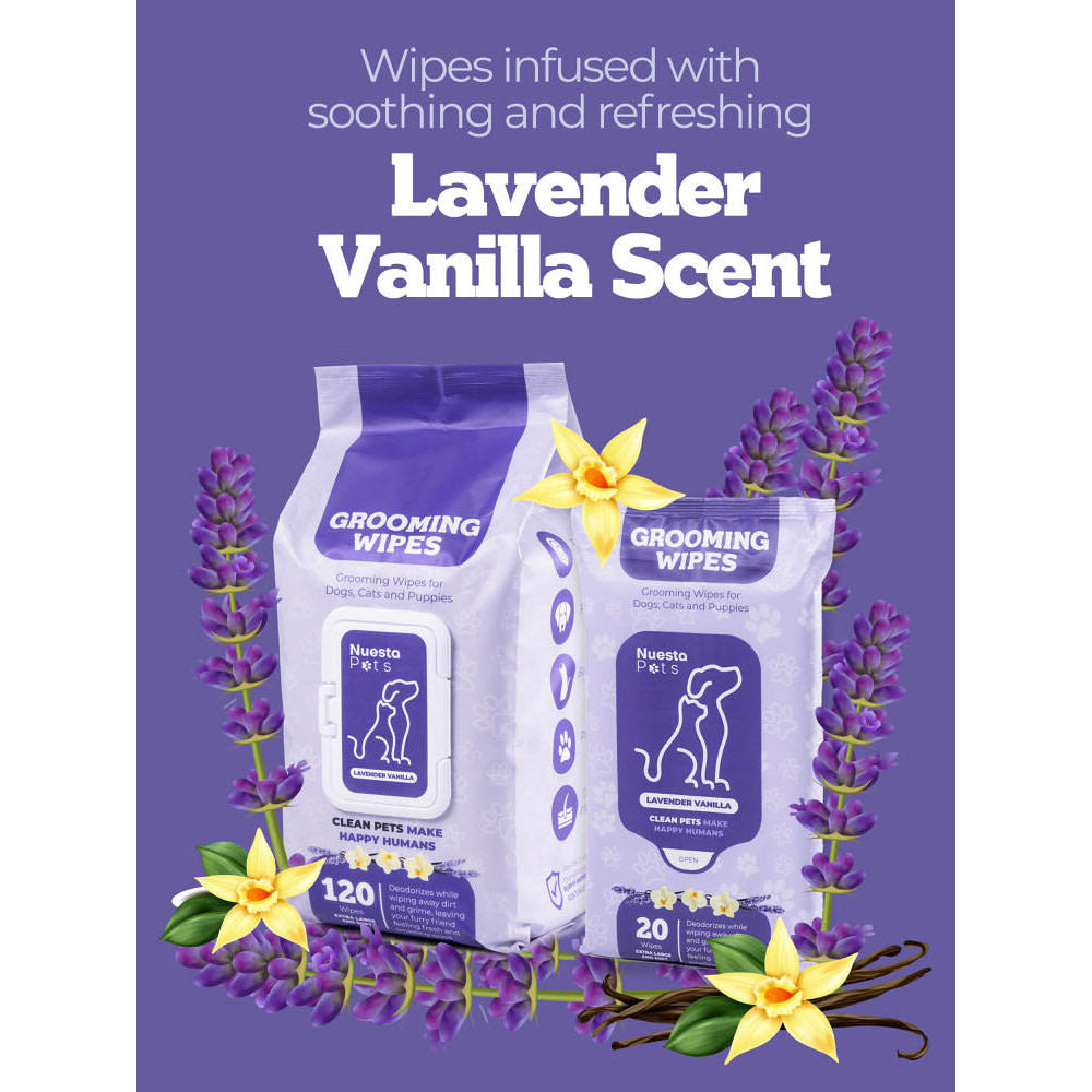 Lavender Vanilla Bath Replacement Wipes - On the Go Pack