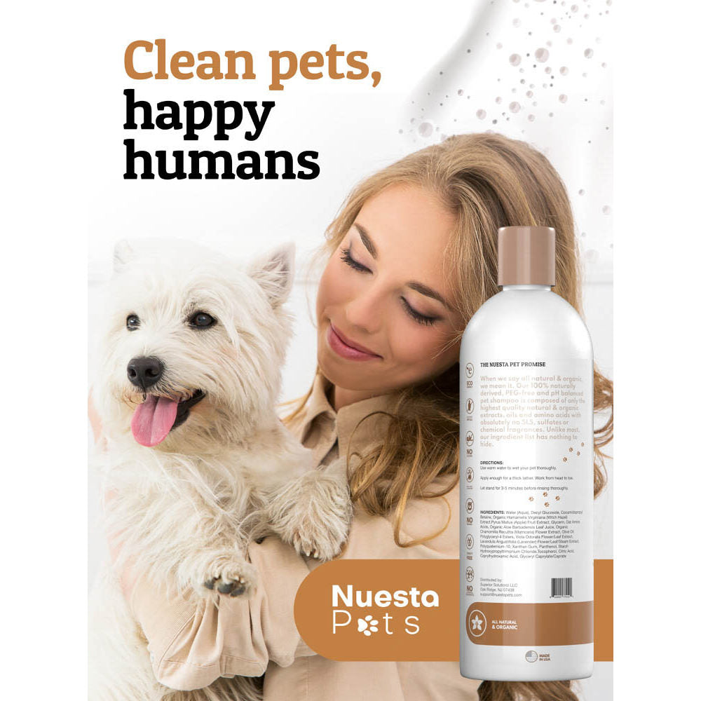 Best pH Balanced Unscented Pet Shampoo for Dogs and Cats Nuesta Pets