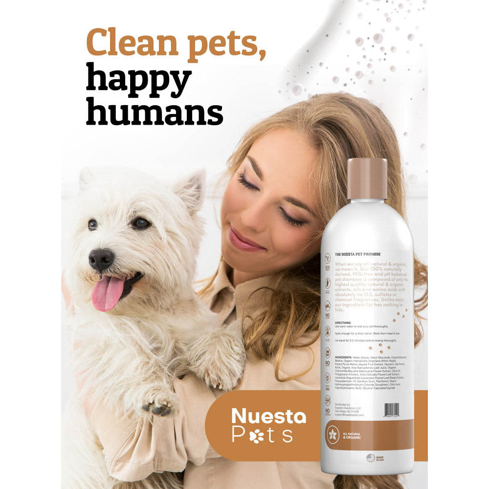 Hypoallergenic Oat Pet Shampoo for Dogs & Cats